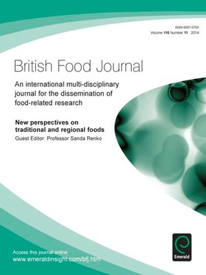 cover image of British Food Journal, Volume 116, Issue 11